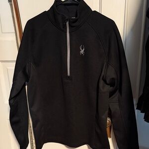 Spyder Men's Black Zip-Up Sweater